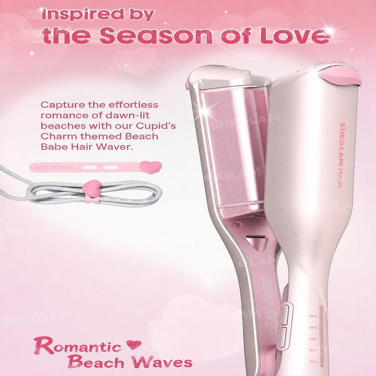 فر کننده مو شیگلم مدل Cupid’s Charm Beach Babe Hair Waver